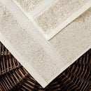 BIBB HOME SUPERIOR EGYPTIAN COTTON PILE HEAVYWEIGHT 6-PIECE TOWEL SET - CREAM - Like New