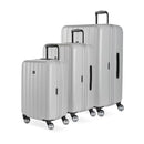 SWISSGEAR WANDERLUST PRO LIGHTWEIGHT EXPANDABLE SPINNER 3-PIECE SET - GRAY - Brand New
