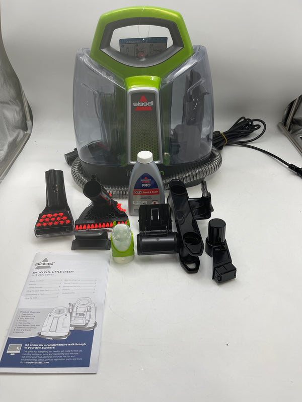 BISSELL Little Green ProHeat Portable Carpet Cleaner 2513G - BLACK/GREEN Like New