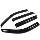DNA MOTORING Set of 4 Tape-On Window Rain Guards GM B00WAOJYK6 - Smoke - Brand New