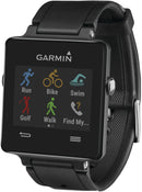 GARMIN VIVOACTIVE RUN SWIMMING GOLF RIDING GPS SMART WATCH - BLACK - Like New