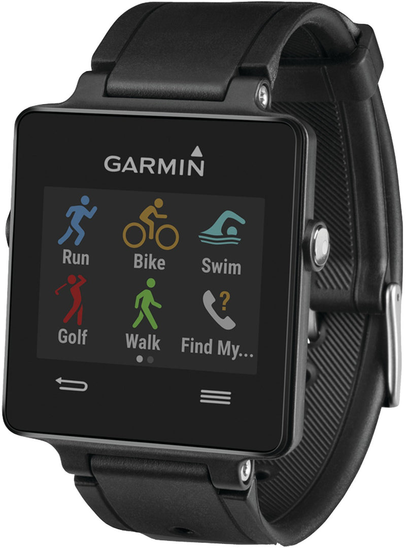 GARMIN VIVOACTIVE RUN SWIMMING GOLF RIDING GPS SMART WATCH - BLACK - Like New