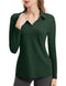 FKEEP WOMEN'S TENNIS GOLF SHIRT LONG SLEEVED TOP SPORT ACTIVEWEAR FOREST GREEN - Brand New