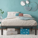 ZINUS LUIS 16 INCH METAL PLATFORM BED FRAME MATTRESS FOUNDATION QUEEN BLACK - Like New