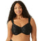 WACOAL WOMEN'S AWARENESS FULL FIGURE UNDERWIRE BRA.SIZE 36D - BLACK - Brand New