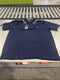 TIGER WOLF 3 BUTTON POLO SHIRT - SIZE: MEN XL - NAVY/WHITE - Brand New