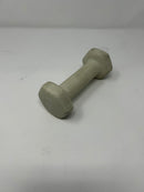 ALL IN MOTION DUMBBELL 3LBS - PVC COATED, IRON FILLED, ARM WORKOUT - WHITE - Like New