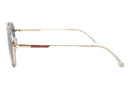 CARRERA AVIATOR SUNGLASSES - CLEAR GRAY/GOLD FRAME, GRAY LENSES, 55-20-145 - Like New
