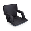 PICNIC TIME VENTURA RECLINING STADIUM SEAT WITH BACK SUPPORT, GIFT - BLACK - Like New