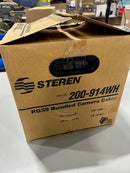 STEREN RG59 BUNDLED CAMERA CABLE 500FT - WHITE - Like New