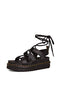 24641001 DR. MARTENS Women's Nartilla Sandal Black Hydro Size 7 (UK W5) - Brand New
