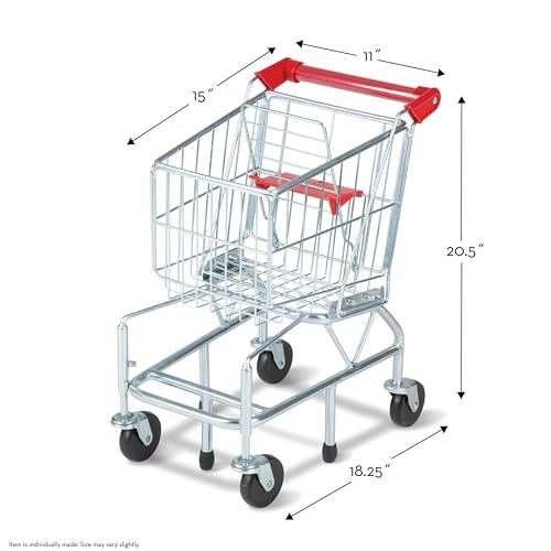Melissa & Doug Toy Shopping Cart With Sturdy Metal Frame - Like New