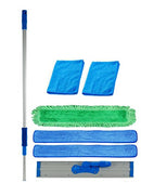 Real Clean 36” Commercial Microfiber Mop Kit Heavy Duty Floor B0169E6Z54 - Black - Brand New