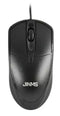 JINMS KM-001 PLUG & PLAY WIRED OFFICE KEYBOARD & BUSINESS MOUSE - BLACK Like New