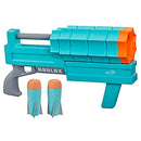 NERF ROBLOX SHARKBITE WEB LAUNCHER ROCKER BLASTER,2 ROCKETS,PUMP - TURQUOISE - Like New