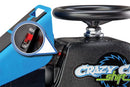 RAZOR CRAZY CART SHIFT ELECTRIC GO KART FOR KIDS AGES 6+ 12V - BLACK/BLUE - Brand New