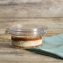 BLUESKY TRADING MASON FLAT JAR, 10 OZ - GLASS, CASE PACK OF 24 - Like New