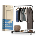 Lifemaster Alloy Steel Clothes Rack Pack of 1 VERSATILE LNCOATRA - BLACK - Like New