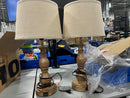 GENERIC LAMPS SET OF 2 - TAN/ LIGHT BROWN - Like New