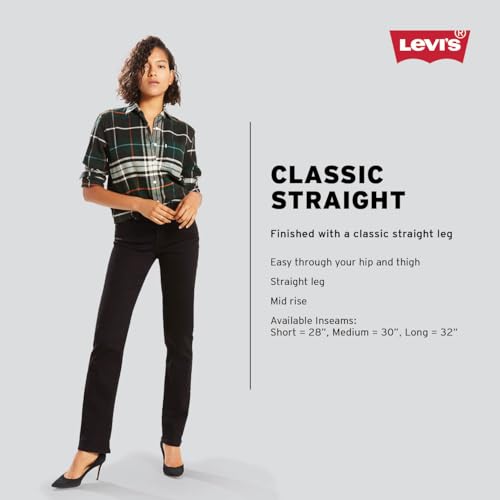 LEVI'S WOMENS MID RISE CLASSIC STRAIGHT JEAN - SIZE: WOMEN 18 M - CAVE WALL - Brand New