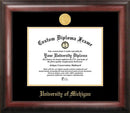 University of Michigan Gold Embossed Diploma Frame - Brand New