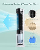 Choice Plus Evaporative Air Cooler Swamp Bladeless Tower Fan Cooling Humidifier - Brand New
