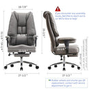 EXCEBET BIG AND TALL OFFICE CHAIR 400LBS WIDE SEAT LEATHER HIGH BACK EXECUTIVE - Like New