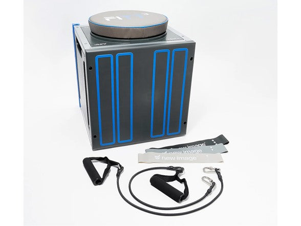 FITT CUBE TOTAL BODY WORKOUT HIGH INTENSITY 2 CORDS & 3 BANDS - BLACK/BLUE - Like New