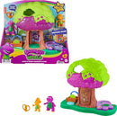 FISHER PRICE BARNEY WORLD LIGHTS AND SOUND TREEHOUSE PLAYSET - Purple - Like New
