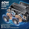 W-KING Portable Loud Speakers Subwoofer 60W(80W Peak) Waterproof D9-1 - BLACK Like New
