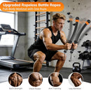 OQLXUW CORDLESS BATTLE ROPE – PORTABLE BATTLE ROPES FOR HOME GYM - BLACK - Like New