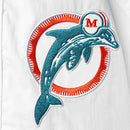 Starter Men's White/Aqua Miami Dolphins Thursday Night Lights Half-Snap Hoodie - Brand New