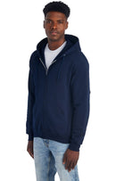 GENERIC NORTH POLE AND MORE, UNISEX FLEECE FULL-ZIP HOODIE - SIZE: MEN S - NAVY - Brand New