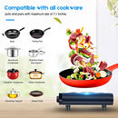 Cusimax Portable Electric Stove 1800W Infrared Double Burner B07HFC741Q - Black - Like New