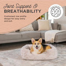Best Friends by Sheri Lux Lounge Calming Faux Fur Dog Bed, Cream, Medium - Brand New