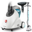 SALAV STANDING GARMENT STEAMER WITH ROLL WHEELS EASY MOVEMENT 1.8L - WHITE - Like New