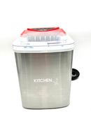 Kitchen HQ 26LB Countertop Stainless Steel Ice Maker - RED/STEEL Like New