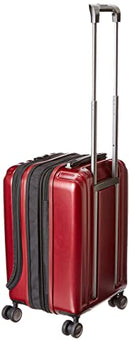 DELSY PARIS TITANIUM HARDSIDE EXPANDABLE CARRY-ON 19 INCH - CHERRY RED - Brand New