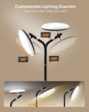 RUNBARRY LED FLOOR LAMP 36W STANDING LAMP WITH REMOTE TOUCH CONTROL - BLACK - Like New