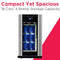 FRIGIDAIRE EFMIS567 AMZ Retro Mini Drink Fridge- Stainless Steel - Like New