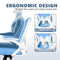 WINRISE OFFICE CHAIR DESK CHAIR ERGONOMIC MESH COMPUTER CHAIR - SKY BLUE - Like New
