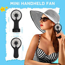 WOANGER 1 PACK MINI POWERFUL HANDHELD FAN BULK 3 SPEED USB RECHARGEABLE - BLACK - Like New