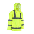 WEST CHESTER 44033JCA HI-VIZ RAIN JACKET, XX-LARGE - GREEN - Like New