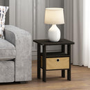 Furinno Andrey Set of 2 End Side Table Night Stand Bedside Table - Espresso - Like New