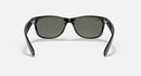 RAY-BAN NEW WAYFARER BLACK G-15 GREEN LENS 52mm - BLACK/GREEN - Like New