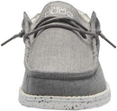 110063224 Hey Dude Men's Wally Chambray Frost Grey 10 Like New