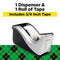 SCOTCH DESKTOP TAPE DISPENSER, SILVERTECH TWO-TONE, C60-ST - BLACK/SILVER - Like New
