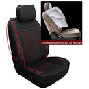 Sanwom Leather Car Seat Covers Full Set, 5 Pcs, SUV Sedan Pick-up Truck - Black - Brand New