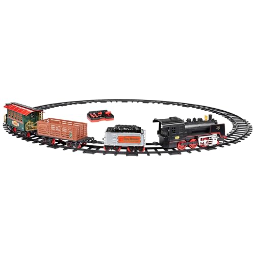 Amazon Basics Remote Control Steam Engine Hobby Train Set - 9011-01-AM - NEW - Brand New