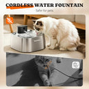 PAWTNERS PUMPLESS AUTOMATIC PET WATER FOUNTAIN STAINLESS STEEL 108OZ/3.2L - Like New